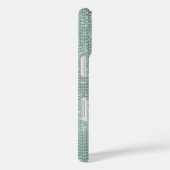 Girly Mint Glitzy Sparkle Case-Mate iPhone Case (Achterkant / Rechts)