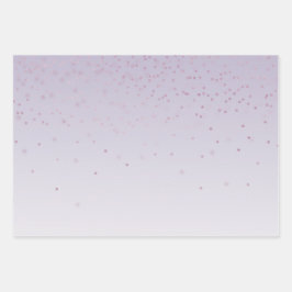 Girly Mint Pink Lavender Ombre Gold Glam Inpakpapier Vel