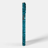 girly mode turquoise blauw alligatorleer Case-Mate iPhone case (Achterkant / Rechts)