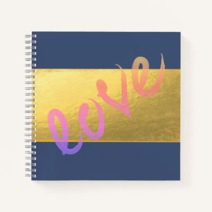 Girly Modern Gold, Love Notitieboek
