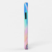 Girly Modern Iridescent Rainbow Aangepaste Naam  Case-Mate iPhone Case (Achterkant/rechts)