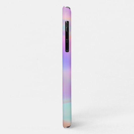 Girly Modern Iridescent Rainbow Aangepaste Naam Case-Mate iPhone Case (Achterkant/links)