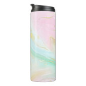 Girly Modern Pastel Unicorn Thermosbeker (Geroteerd rechts)