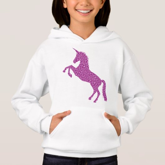Girly Modern Pink Unicorn (Voorkant)
