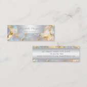Girly Modern Professional Charming Opal Stone Mini Visitekaartje (Voorkant / Achterkant)