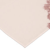 Girly Modern Roos Gold Glitter Blush Pink Split Tafelkleed (Gekanteld)