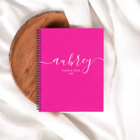 Girly Monogram Calligrafie Elegant Pink