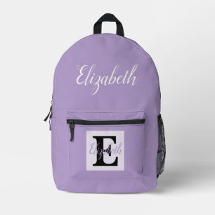 Girly Monogram en Naam roze paarse Bagage Bedrukte Rugzak
