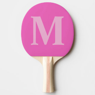 Girly Monograms Ombre Dusty roos Blush Pink Tafeltennisbatje