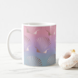 Girly nam de gouden kleurrijke gradiënt van het koffiemok