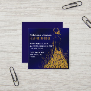 Girly New York Mode Designer qr code Vierkante Visitekaartje