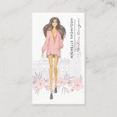 Girly New York Mode Designer Visitekaartje (Voorkant)