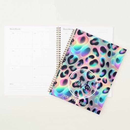 Girly Opal Leopard Print Office School (Devant avec enveloppe)