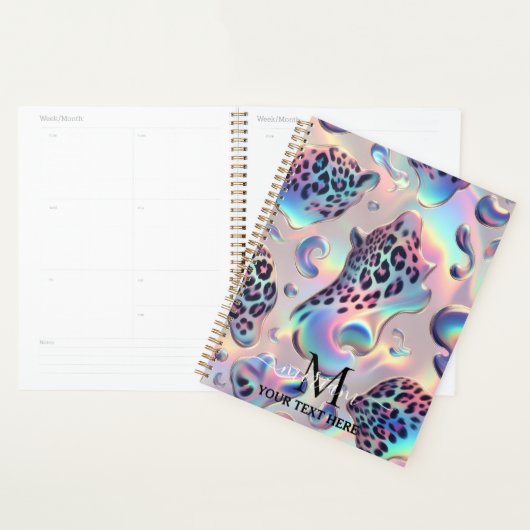 Girly Opal Leopard Print Office School (Devant avec enveloppe)
