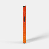 Girly Orange Glitter Sparkles Monogram Script Name iPhone Hoesje (Rechterkant)