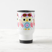 Girly Owl met parelkleurstoffen Reisbeker (Center)