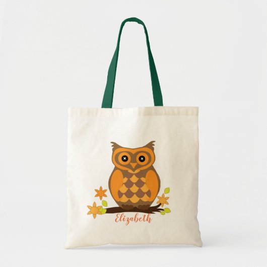 Girly Owl Tote Bag (Voorkant)
