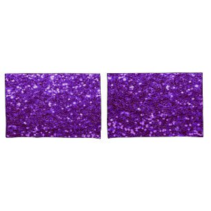 Girly Paars Glitter Bling Glam Modern Kussensloop