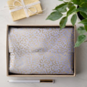 Girly Paars Gold Ombre Leopard Print Tissuepapier (Geschenk)