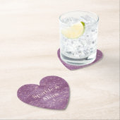 Girly Paarse Glitzy Sparkle Kartonnen Onderzetters (Insitu)