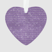 Girly Paarse Glitzy Sparkle Ornament (achterkant)