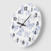 Girly Paarse lavendelvlinders Grote Klok (Hoek)