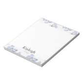 Girly Paarse lavendelvlinders Notitieblok (Gedraaid)