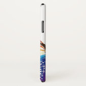 Girly Paint Splashed Realistic Butterfly Monogram Case-Mate iPhone Case (Achterkant / rechts)