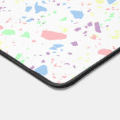 Girly Pastel Arc-en-ciel blanc Motif Abstrait (Coin)