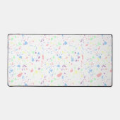 Girly Pastel Arc-en-ciel blanc Motif Abstrait (Recto)