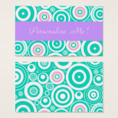 Girly Pastel Purple Mint Moderne Mariage tendance  (Devant & derrière)