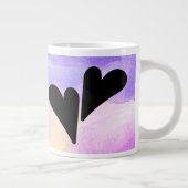 Girly Pastel Waterverf Sarcastic Typography Quote Extra Grote Beker (Rechts)