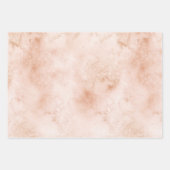 Girly Peach Gold leopard print roze Glitter Glitzy Inpakpapier Vel (Voorkant 3)