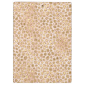 Girly Peach Gold leopard print roze Glitter Glitzy Klembord (Achterkant)