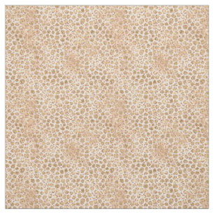 Girly Peach Pink Gold Glam Leopard Print Stof