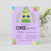 Girly Pineapple Mme Onederful Première Invitation (Debout devant)