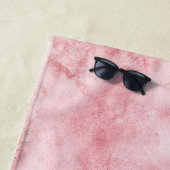 Girly Pink Abstract Strandlaken (In situ)