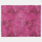 Girly Pink Abstracte Glitz Glam Glitter Fleece Deken (Voorkant (Horizontaal))