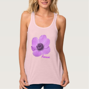 Girly Pink Anemone T Shirt