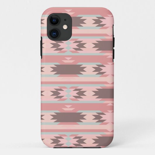 Girly Pink Aztec Patroon Case-Mate iPhone Case (Achterkant)
