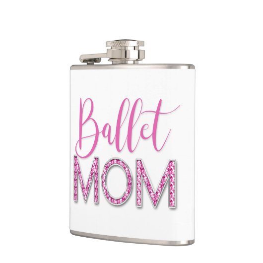 Girly Pink Ballet Moeder Sparkle Diamond Heupfles (Links)