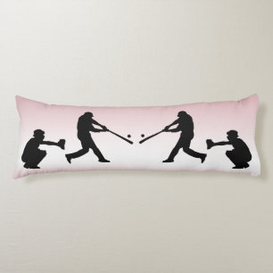 Girly Pink Baseball Abstract body Pillow Lichaamskussen