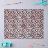 Girly Pink Black Leopard Print Tissuepapier (Craft)