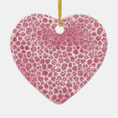 Girly Pink Blush Glitter Leopard Print Keramisch Ornament (Voorkant)