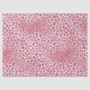 Girly Pink Blush Glitter Leopard Print       Tissuepapier
