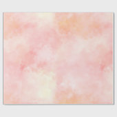 Girly Pink Blush Peach Cadeaupapier (Vlak)