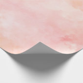 Girly Pink Blush Peach Cadeaupapier (Hoek)