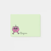 Girly Pink Bonjour Post-it® Notes (Voorkant)