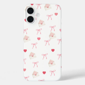 Girly Pink Bow en Hart iPhone Case – Schattigee st