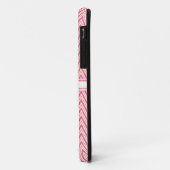 Girly Pink Chevron met Monogram Case-Mate iPhone Case (Achterkant/links)